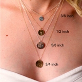 Christina Monogram & Birthdate Necklace. The Christina