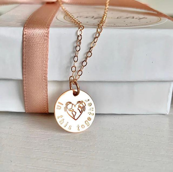 "In this Together" Design Stamp Necklace