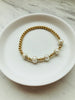 Gold Bead & Pearl Bracelet